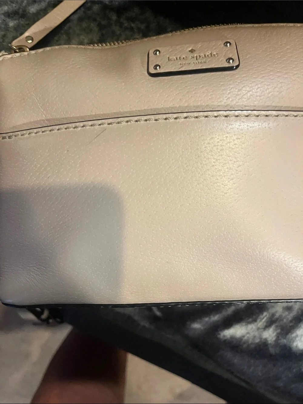 kate spade Millie grove street beige leather crossbody bag